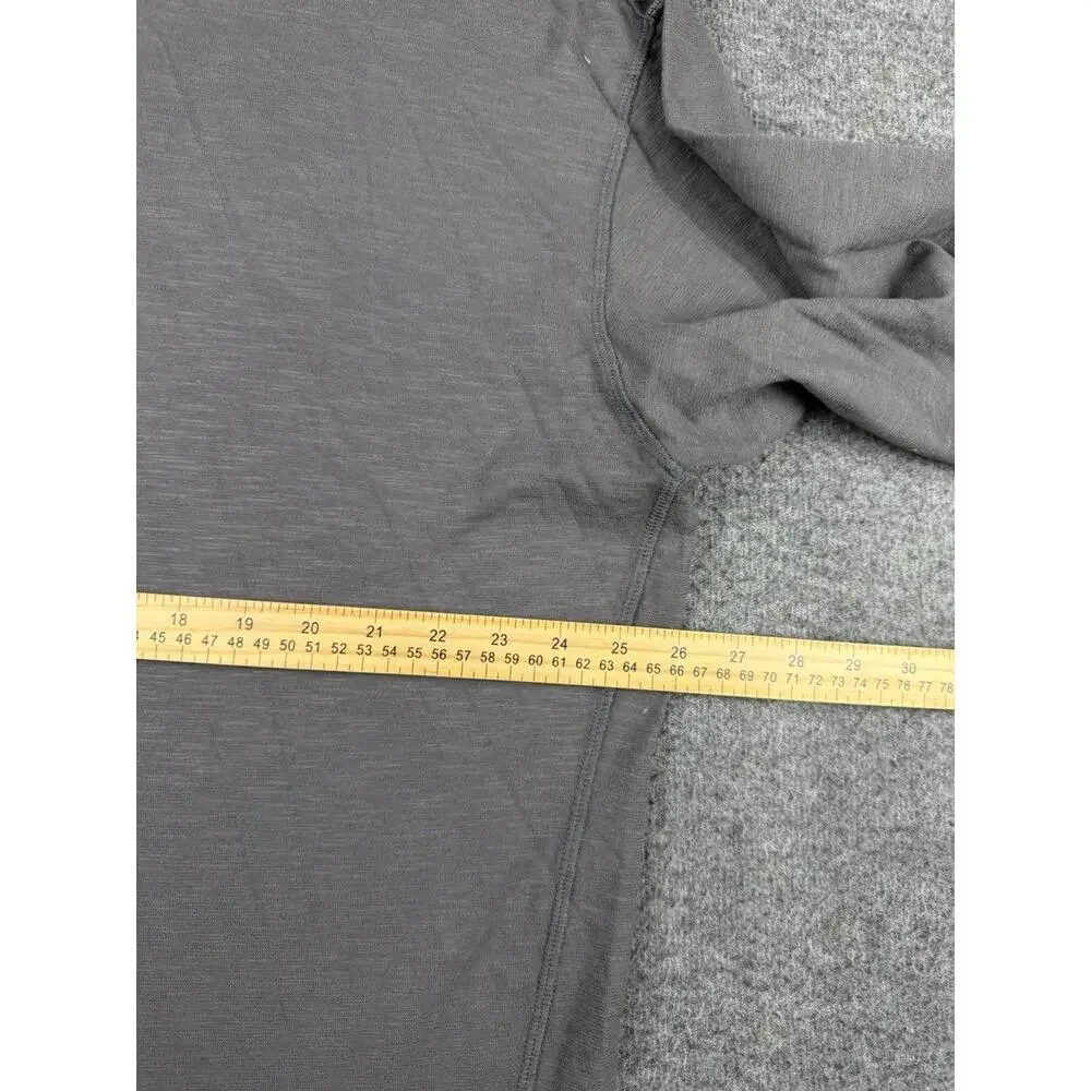 Good Man Men's Long‎ Sleeve Henley Shirt XXL Magnet Gray